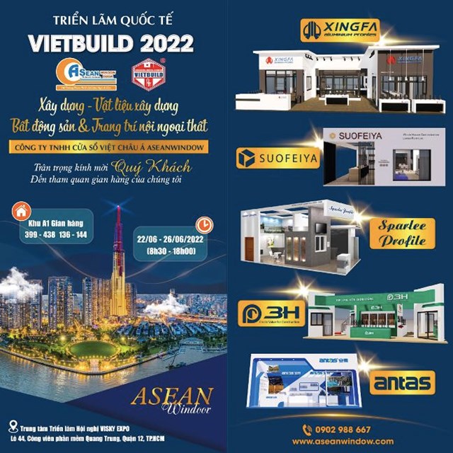 Aseanwindow - th&#224;nh c&#244;ng bằng chất lượng v&#224; uy t&#237;n, ấn tượng với số lượng gian h&#224;ng kỷ lục tại VietBuild HCM 2022 - Ảnh 1