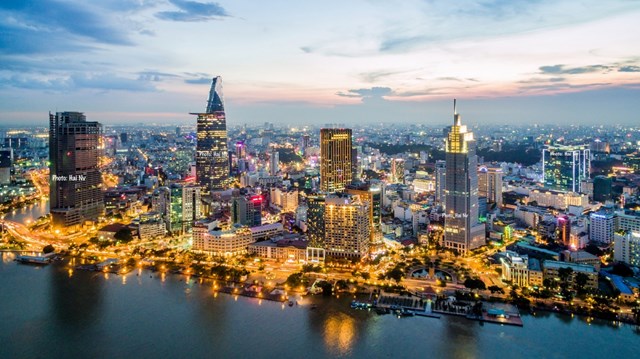 Một g&oacute;c TP HCM chụp từ tr&ecirc;n cao.&nbsp;