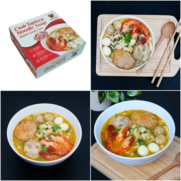 Vua Cua mở rộng sản phẩm "ready-to-eat" chế biến sẵn từ hải sản như b&aacute;nh canh cua, miến x&agrave;o cua...