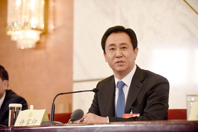 &Ocirc;ng Hứa Gia Ấn - chủ tịch tập đo&agrave;n Evergrande.