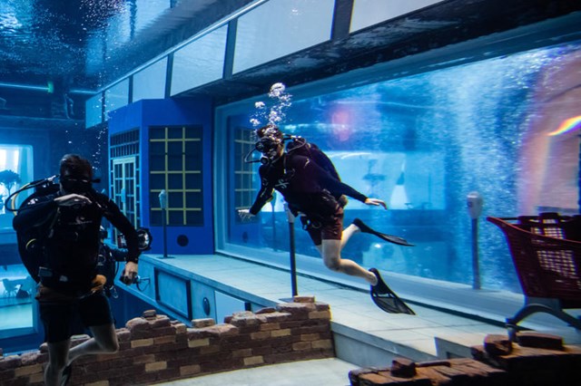 Một trong những lưu &yacute; nhỏ m&agrave; ban quan l&yacute; khu phức hợp Deep Dive Dubai khuyến c&aacute;o cho&nbsp;những ai muốn trải nghiệm bể lặn s&acirc;u nhất thế giới n&agrave;y, đ&oacute; l&agrave; du kh&aacute;ch kh&ocirc;ng n&ecirc;n gh&eacute; thăm đỉnh t&ograve;a nh&agrave; chọc trời Burj Khalifa cao nhất thế giới ngay sau khi lặn. "Sau khi lặn ở độ s&acirc;u lớn, bạn n&ecirc;n đợi &iacute;t nhất 18-24 giờ, rồi mới tham gia c&aacute;c hoạt động ở độ cao hơn 300 m&eacute;t bởi điều đ&oacute; kh&ocirc;ng tốt cho sức khỏe".