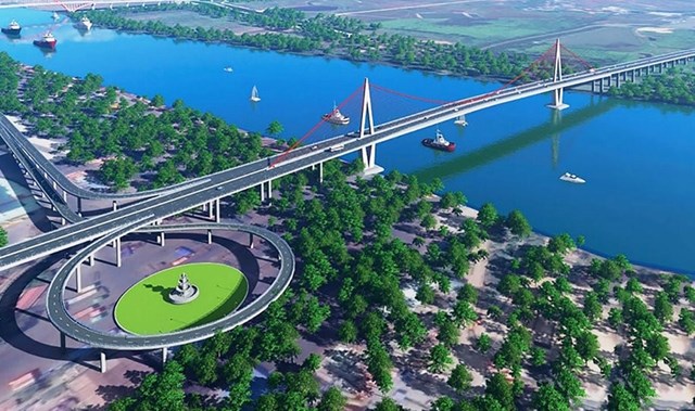 Phối cảnh dự &aacute;n cầu Nguyễn Tr&atilde;i.&nbsp;