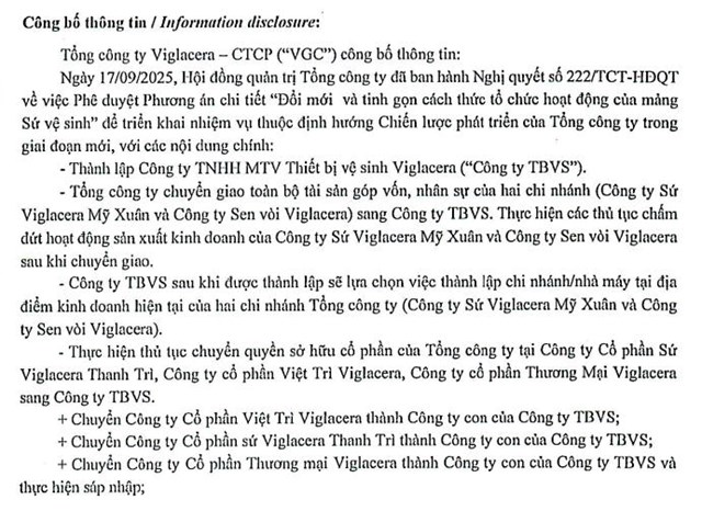 Sau mảng bất động sản v&#224; gạch ốp l&#225;t, Viglacera (VGC) tiếp tục t&#225;i cấu tr&#250;c mảng sứ vệ sinh - Ảnh 1