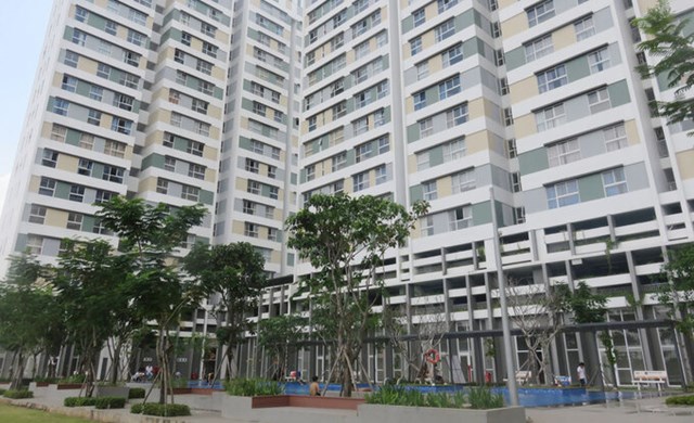 Một dự &aacute;n chung cư b&igrave;nh d&acirc;n tại khu C&aacute;t L&aacute;i, quận 2, TP HCM. Ảnh:&nbsp;My House.