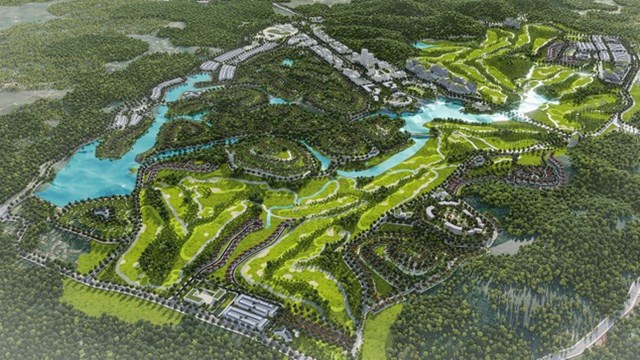 Phối cảnh tổng thể dự &aacute;n Văn Lang Empire Golf Club