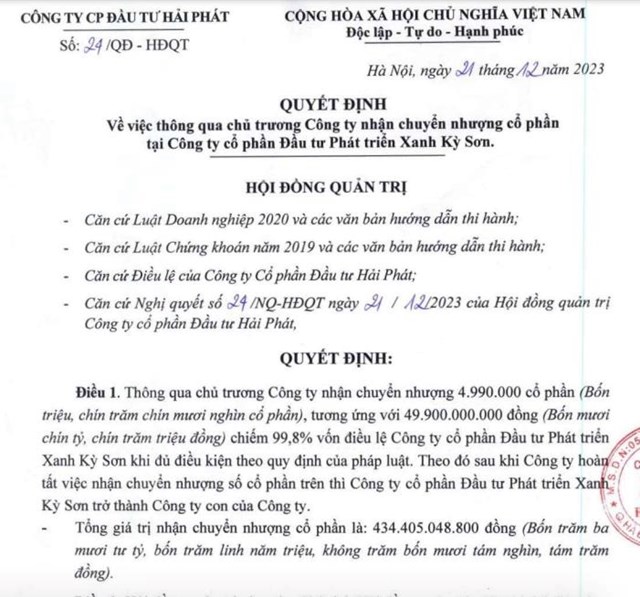 &#39;B&#243;ng d&#225;ng&#39; Hải Ph&#225;t (HPX) đằng sau C&#244;ng ty Xanh Kỳ Sơn - doanh nghiệp mới &#39;h&#250;t&#39; th&#224;nh c&#244;ng 1.200 tỷ đồng tr&#225;i phiếu - Ảnh 2