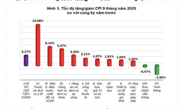 Dịch vụ gi&#225;o dục trường ngo&#224;i c&#244;ng lập, gi&#225; thực phẩm v&#224; vật liệu bảo dưỡng nh&#224; l&#224; nguy&#234;n nh&#226;n đẩy CPI th&#225;ng 9 tăng 0,42% - Ảnh 2