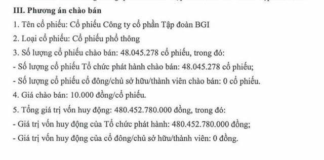 Tập đo&#224;n BGI (VC7) b&#225;o l&#227;i qu&#253; III/2023 đạt hơn 22 tỷ đồng, muốn ch&#224;o b&#225;n 48 triệu cổ phiếu - Ảnh 2