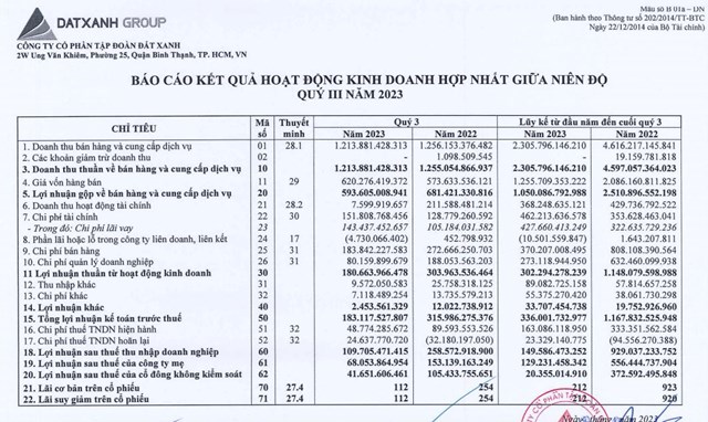 Mảng dịch vụ m&#244;i giới bất động sản gặp kh&#243;, Đất Xanh Group (DXG) b&#225;o l&#227;i 9 th&#225;ng giảm 84% so với c&#249;ng kỳ - Ảnh 1