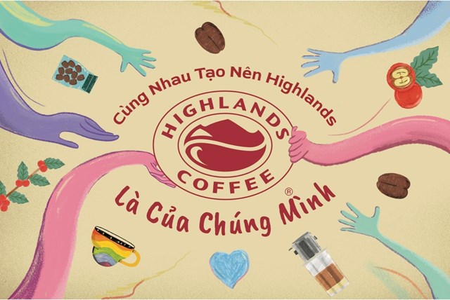 Highlands Coffee ra mắt logo mới c&#249;ng th&#244;ng điệp hướng về cộng đồng - Ảnh 1