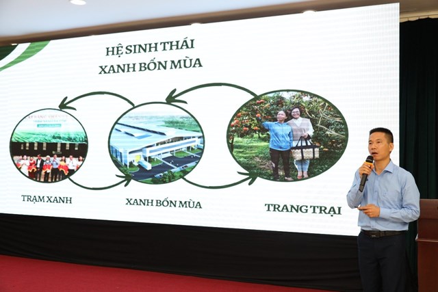 &Ocirc;ng Trần Doanh Huynh - Đồng trưởng l&agrave;ng N&ocirc;ng nghiệp Techfest - Chủ tịch Hội đồng quản trị C&ocirc;ng ty cổ phần n&ocirc;ng nghiệp Xanh Bốn M&ugrave;a