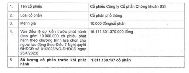Chứng kho&#225;n SSI (SSI) muốn ph&#225;t h&#224;nh th&#234;m hơn 450 triệu cổ phiếu cho cổ đ&#244;ng hiện hữu, vốn điều lệ dự kiến vượt 19.600 tỷ - Ảnh 2