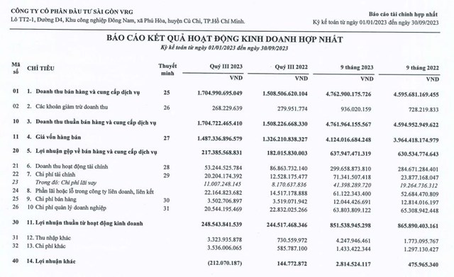 &quot;&#212;ng lớn&quot; bất động sản c&#244;ng nghiệp Đầu tư S&#224;i G&#242;n VRG (SIP) dự kiến cho Chứng kho&#225;n Vietinbank (CTS) vay 2.000 tỷ đồng - Ảnh 1