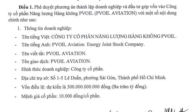 PV OIL (OIL) muốn &#39;r&#243;t&#39; hơn 150 tỷ đồng th&#224;nh lập c&#244;ng ty lĩnh vực nhi&#234;n liệu h&#224;ng kh&#244;ng - Ảnh 1