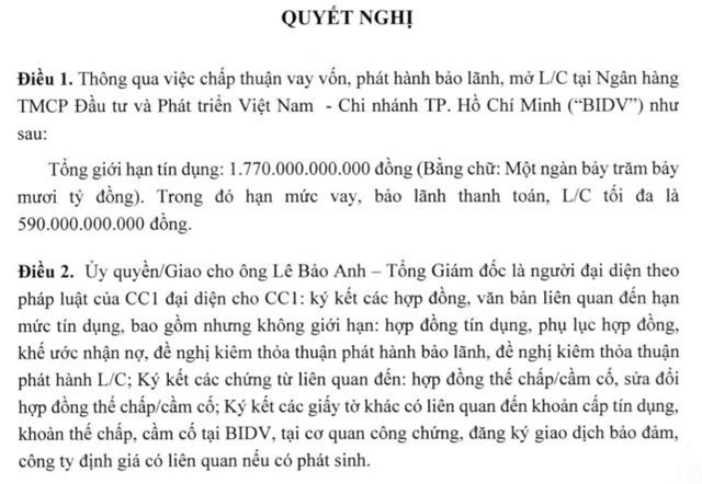 Tổng C&#244;ng ty X&#226;y dựng Số 1 (CC1) được cấp hạn mức t&#237;n dụng đến 7.700 tỷ đồng - Ảnh 1