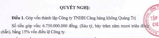 Tập đo&#224;n Cienco4 (C4G) g&#243;p vốn th&#224;nh lập C&#244;ng ty Cảng h&#224;ng kh&#244;ng Quảng Trị, nắm 15% vốn điều lệ - Ảnh 1
