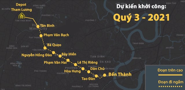 Sơ đồ tuyến Metro Số 2. Đồ họa:&nbsp;Thanh Huyền.
