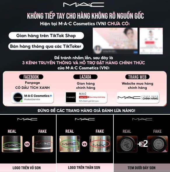 Thương hiệu mỹ phẩm Est&#233;e Lauder v&#224; MAC cảnh b&#225;o sản phẩm giả b&#225;n tr&#224;n lan tr&#234;n TikTokShop - Ảnh 4