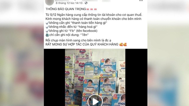 C&aacute;c Status k&ecirc;u gọi "mập mờ' trong tin nhắn chuyển khoản để "n&eacute;" thuế.