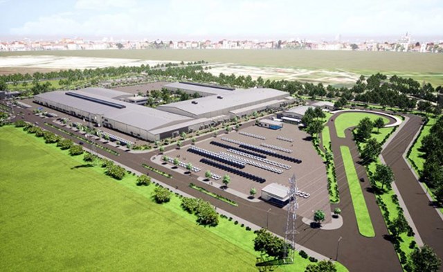Phối cảnh nh&agrave; m&aacute;y lắp r&aacute;p &ocirc; t&ocirc; thứ hai của Huyndai, dự kiến ho&agrave;n th&agrave;nh v&agrave;o năm 2025. Ảnh: &nbsp;Huyndai Th&agrave;nh C&ocirc;ng