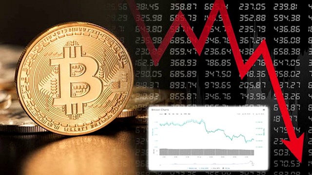 Gi&aacute; nhiều loại tiền kỹ thuật số ch&igrave;m trong sắc đỏ trong những ng&agrave;y gần đ&acirc;y. Ảnh: Daily Express.