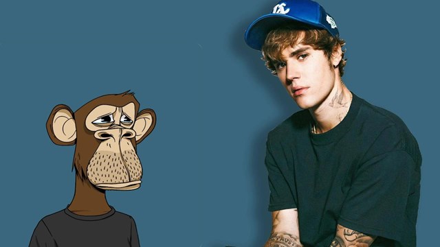Justin Bieber mua ch&uacute; vượn NFT đầu ti&ecirc;n với gi&aacute; 1,3 triệu USD v&agrave; hiện đ&atilde; lời 200.000 USD từ n&oacute;. Ảnh: Bitcoin News.&nbsp; &nbsp;