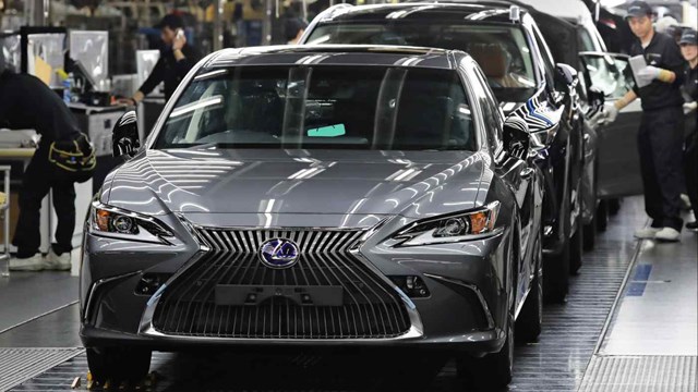Một nhà máy Toyota ở Fukuoka, Nhật Bản sản xuất thương hiệu xe sang Lexus. Ảnh: Nikkei Asia. 