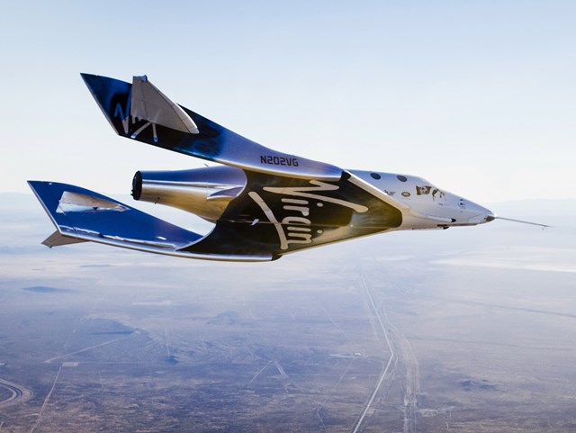Phi cơ vũ trụ Space Ship Two thuộc Virgin Galactic. Ảnh: Virgin Galactic
