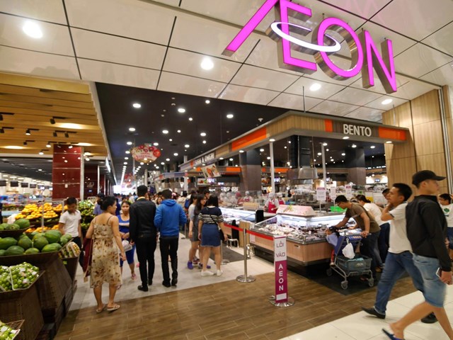 Một si&ecirc;u thị Aeon tại TP. Hồ Ch&iacute; Minh sau khi đi v&agrave;o hoạt động v&agrave;o th&aacute;ng 7/2016.