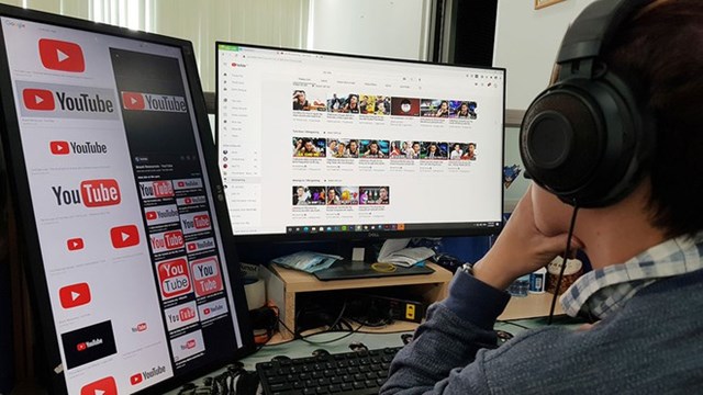 Nhiều người đang kiếm tiền rất nhiều qua YouTube. Ảnh: Đ&agrave;o Ngọc Thạch