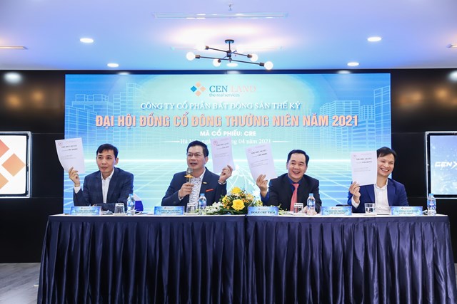 Đại hội đồng cổ đ&ocirc;ng thường ni&ecirc;n 2021 của Cenland.