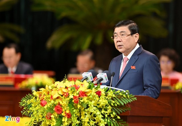 Chủ tịch UBND TP.HCM Nguyễn Th&agrave;nh Phong. Ảnh:&nbsp;Thuận Thắng.