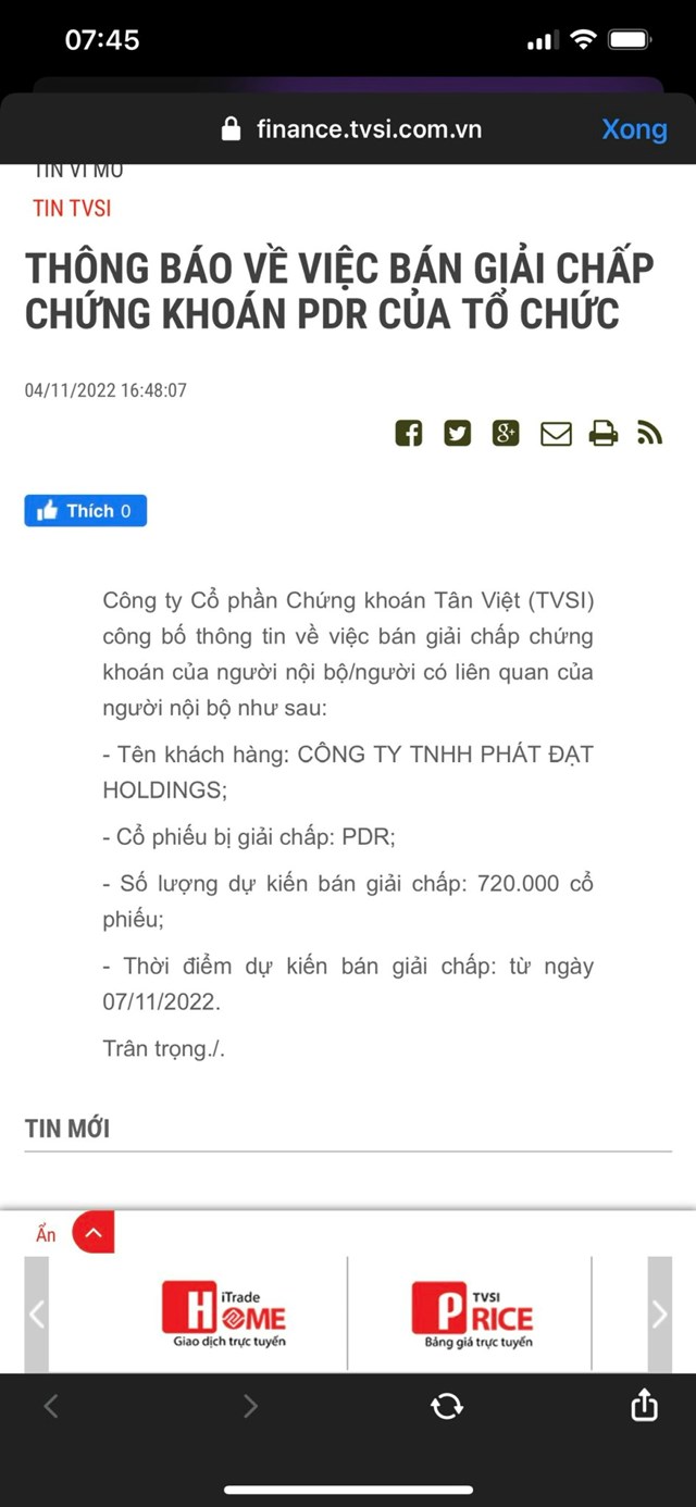 Chủ tịch Nguyễn Văn Đạt của Bất động sản Ph&#225;t Đạt (PDR) bị  b&#225;n giải chấp cổ phiếu - Ảnh 2