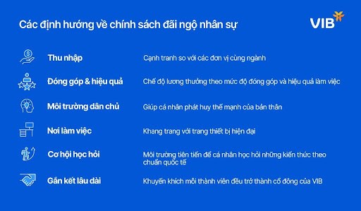 Biểu đồ 3: Định hướng về ch&iacute;nh s&aacute;ch nh&acirc;n sự tại VIB &nbsp;