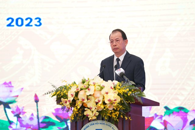 Tổng Gi&aacute;m đốc Tập đo&agrave;n TKV Đặng Thanh Hải ph&aacute;t biểu tại Hội nghị