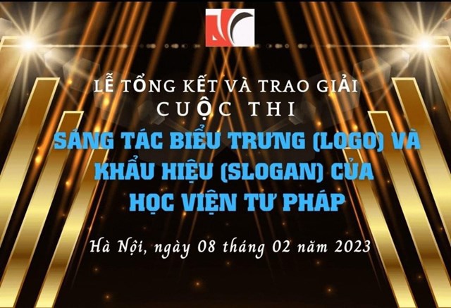 Lễ tổng kết v&#224; trao giải Cuộc thi S&#225;ng t&#225;c biểu trưng (logo) v&#224; khẩu hiệu (slogan) của Học viện Tư ph&#225;p - Ảnh 1