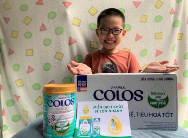 Sản phẩm Vinamilk ColosGold gi&uacute;p c&aacute;c em nhỏ c&oacute; hệ miễn dịch khỏe mạnh.