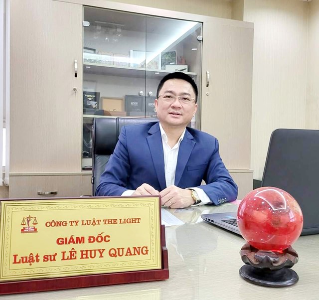 Luật sư L&ecirc; Huy Quang &ndash; Gi&aacute;m đốc C&ocirc;ng ty Luật The Light