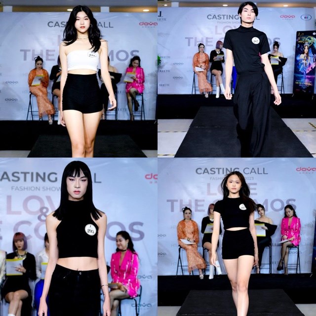 Những gương mặt trẻ đầy m&agrave;u tự tin thể hiện khả năng catwalk của m&igrave;nh