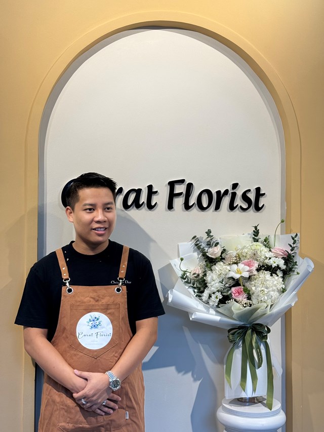 B&ugrave;i Vũ Nghĩa - chủ thương hiệu hoa CARAT FLORIST