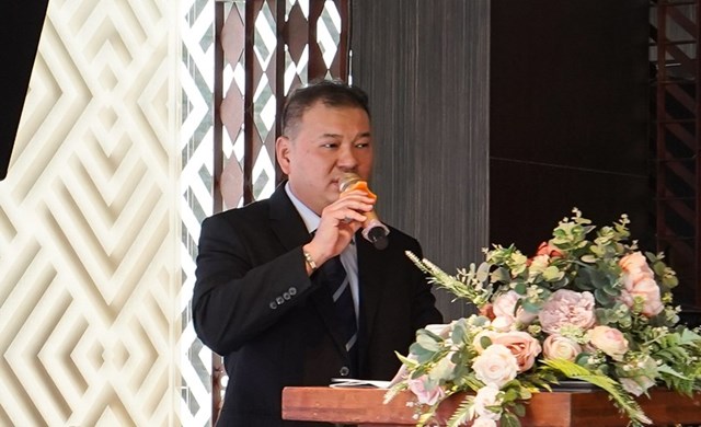 &Ocirc;ng Mr. Jeffrey Au ph&aacute;t biểu tại họp b&aacute;o. Ảnh: BTC.