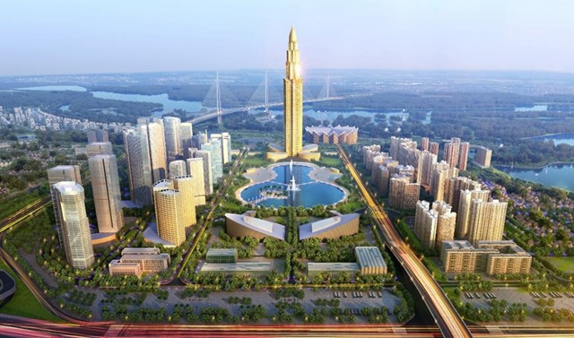 Phối cảnh dự &aacute;n Th&agrave;nh phố Th&ocirc;ng minh Bắc H&agrave; Nội