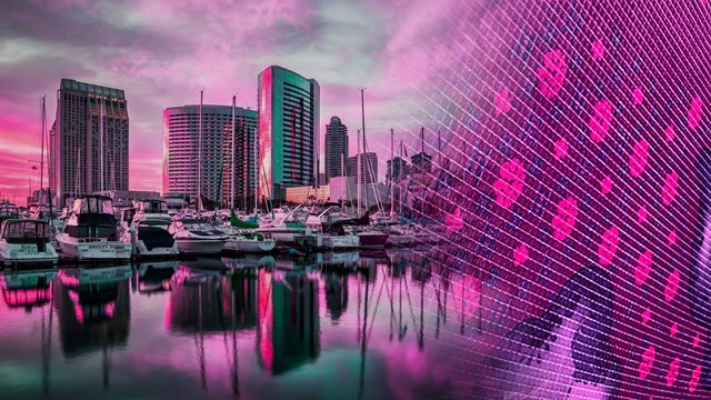 Th&agrave;nh phố San Diego l&agrave; điểm đến của &Aacute;o d&agrave;i Đỗ Trịnh Ho&agrave;i Nam tại Mỹ.