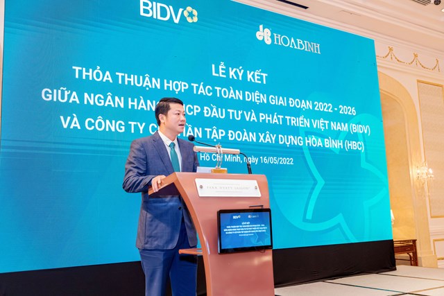 Tập đo&#224;n X&#226;y dựng H&#242;a B&#236;nh v&#224; Ng&#226;n h&#224;ng TMCP Đầu tư v&#224; Ph&#225;t triển Việt Nam k&#237; kết hợp t&#225;c to&#224;n diện giai đoạn 2022 - 2026 - Ảnh 1