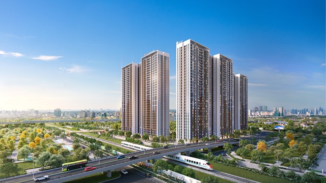 Phối cảnh ph&acirc;n khu The Sola Park - dự &aacute;n Imperia Smart City giai đoạn 2 &nbsp;