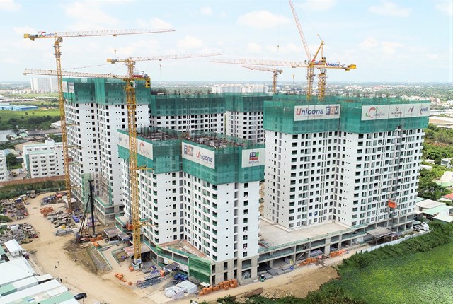Dự &#225;n Akari City vượt tiến độ thi c&#244;ng, ch&#237;nh thức cất n&#243;c giai đoạn 1 - Ảnh 1