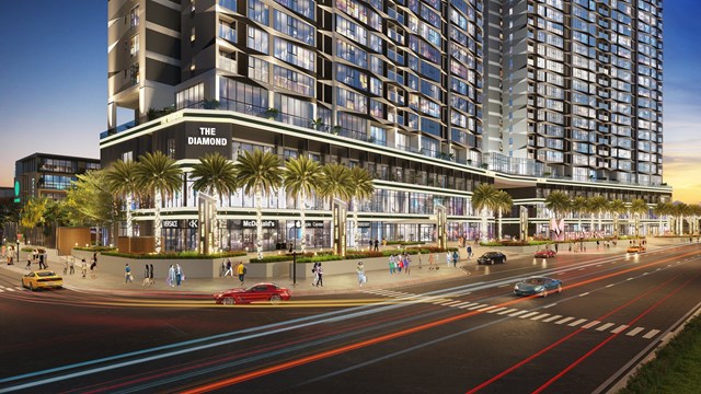 L&agrave; shophouse độc nhất tọa lạc tại mặt đường L&ecirc; Quang Đạo.