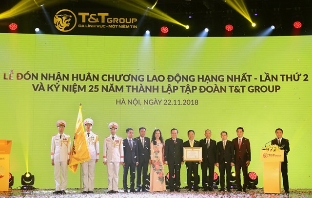 Tập đo&agrave;n T&amp;T Group vinh dự hai lần được Nh&agrave; nước trao tặng Hu&acirc;n chương Lao động hạng Nhất &nbsp;