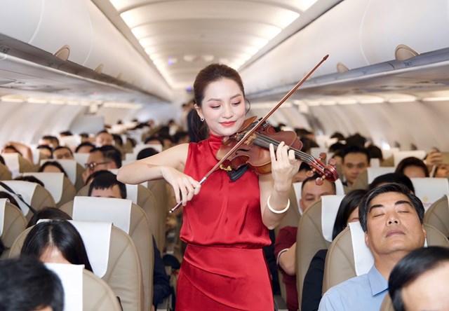 Những hình ảnh chuyến bay đầu tiên của hãng hàng không Sun PhuQuoc Airways - Ảnh 6