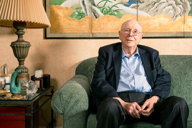 Ph&oacute; chủ tịch của Berkshire Hathaway Charlie Munger. Ảnh:&nbsp;Wall Street Journal
